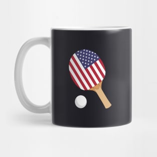 USA Flag Table Tennis Mug